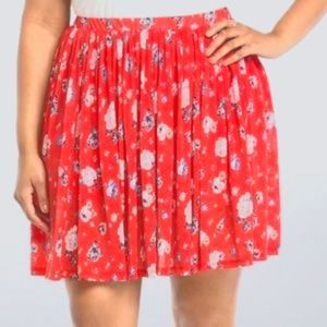 Torrid elastic waist skater skirt